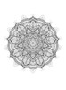 Mandala - Multicolor on Heather White and Black Triblend Womens Raglan