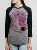 Daydreamer - Multicolor on Heather Grey and Black Triblend Womens Raglan