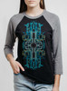 Consciousness Conduit - Multicolor on Heather Black and Grey Triblend Womens Raglan