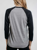 Ascending - Multicolor on Heather Grey and Black Triblend Womens Raglan