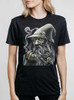 Wizard - Multicolor on Heather Black Triblend Womens Unisex T Shirt