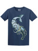 Whale vs Squid - Multicolor on Womens Unisex T Shirt