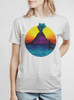 Volcano - White on Womens Unisex T Shirt