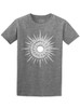 Sun & Moon - White on Womens Unisex T Shirt