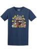 Piano Mushrooms - Multicolor on Womens Unisex T Shirt