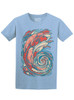 Koi Swirl - Multicolor on Womens Unisex T Shirt