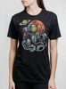 Astro Fight - Multicolor on Heather Black Triblend Womens Unisex T Shirt