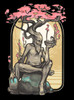 Dryad - Multicolor on Heather Black Triblend Junior Womens T-Shirt