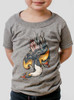Eagle - Multicolor on Heather Grey Toddler T-Shirt