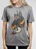 Eagle - Multicolor on Heather Grey Triblend Womens Unisex T Shirt