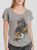 Eagle - Multicolor on Heather Grey Triblend Womens Dolman T Shirt
