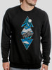Landscape - Multicolor on Black Men's Sweatshirt