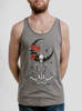 Meditation - Multicolor on Heather Grey Triblend Mens Tank Top