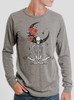 Meditation - Multicolor on Heather Grey Triblend Men's Long Sleeve