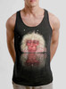 Snow Monkey - Multicolor on Heather Black Triblend Mens Tank Top