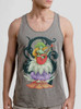 Foxy Lady - Multicolor on Heather Grey Triblend Mens Tank Top