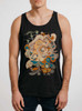 Seasons - Multicolor on Heather Black Triblend Mens Tank Top