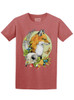 Fox and Skull - Multicolor on Womens Unisex T Shirt