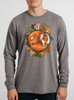 Sleeping Fox - Multicolor on Heather Grey Men's Long Sleeve