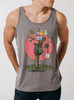 Backpacking - Multicolor on Heather Grey Triblend Mens Tank Top