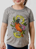 Oriole - Multicolor on Heather Grey Toddler T-Shirt