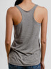 Oriole - Multicolor on Heather Grey Triblend Womens Racerback Tank Top