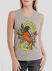 Oriole - Multicolor on Heather Stone Womens Muscle Tank