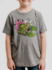 Frog - Multicolor on Heather Grey Triblend Youth T-Shirt