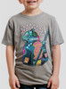 Tough Tiger - Multicolor on Heather Grey Triblend Youth T-Shirt