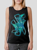 Portals - Multicolor on Black Womens Muscle Tank