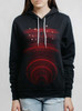 Abyss - Multicolor on Black Women's Pullover Hoodie