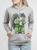 Coffee Squirrel - Multicolor on Athletic Heather Women's Pullover Hoodie