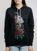 Lady of the Dead - Multicolor on Black Women's Pullover Hoodie
