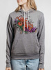 Octopus - Multicolor on Heather Grey Women's Pullover Hoodie