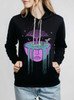 Overflow - Multicolor on Black Women's Pullover Hoodie