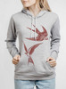 Swallows - Multicolor on Athletic Heather Women's Pullover Hoodie