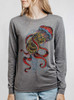 Jelly - Multicolor on Heather Grey Triblend Womens Long Sleeve