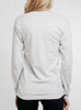 What's On - Multicolor on Heather White Triblend Womens Long Sleeve