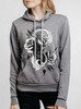 Indian Peacock - Multicolor on Heather Grey Women's Pullover Hoodie