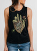 Fade - Multicolor on Black Womens Muscle Tank