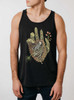 Fade - Multicolor on Heather Black Triblend Mens Tank Top