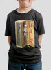 Whole Half - Multicolor on Heather Black Triblend Youth T-Shirt