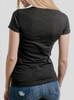 Whole Half - Multicolor on Heather Black Triblend Junior Womens T-Shirt