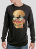 Fixate - Multicolor on Heather Black Triblend Men's Long Sleeve