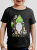 Gnome - Multicolor on Black Toddler T-Shirt