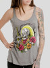 Calavera - Multicolor on Heather Grey Triblend Women's Racerback Tank Top