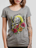 Calavera - Multicolor on Heather Grey Triblend Junior Womens T-Shirt