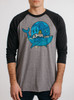 Whale World - Multicolor on Heather Grey and Black Triblend Raglan