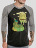 Friendly Giant - Multicolor on Heather Black and Grey Triblend Raglan