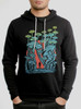 Mushroom Forest - Multicolor on Black Men's Pullover Hoodie